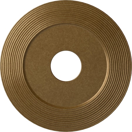 Adonis Ceiling Medallion (Fits Canopies up to 10 1/4"), 16 1/8"OD x 3 5/8"ID x 1"P, Pale Gold